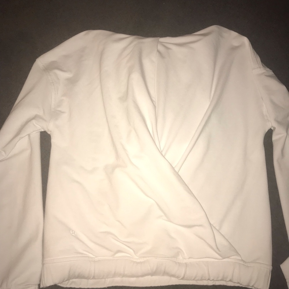 Lulu lemon white cropped jacket